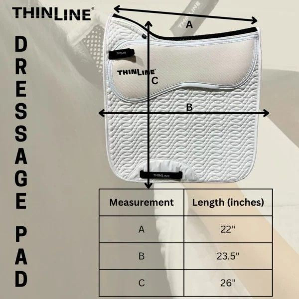 Thinline Square Shimmable Dressage Pad