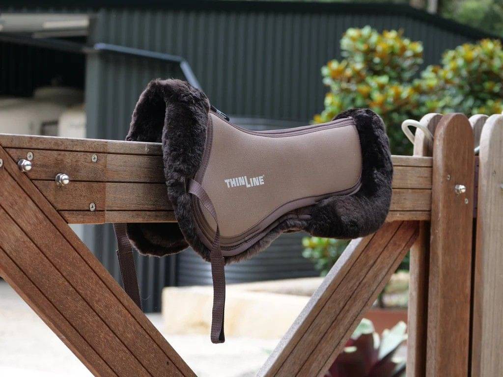 Thinline Trifecta Full Sheepskin Comfort Half Pad (Shimmable)